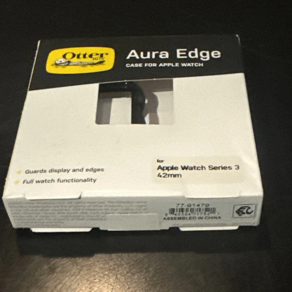 Otter Box Aura Edge Case for Apple Watch Series 3 38 MM Black New